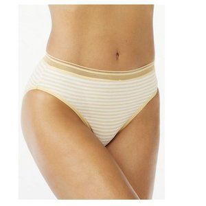Joyspun Ladies Cotton Hi Cut Bikini Panties 6-Pack Size 2XL 20